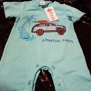 Size 12-18 month Boys romper new with tags Mini Ow